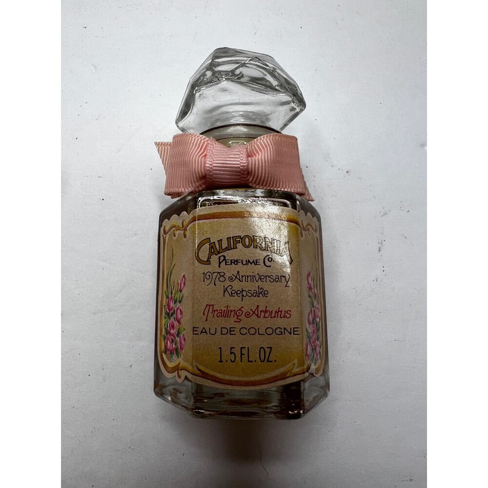 Vintage 1978 Anniversary Keepsake Trailing Arbutus California Perfume Avon - Picture 7 of 12